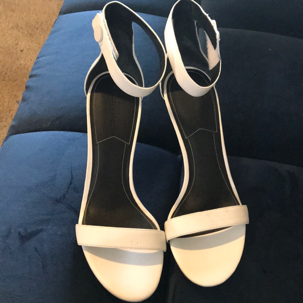 White sandals